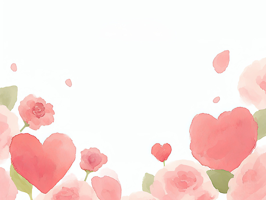 JPG 디자인 꽃 행복 예술 분홍색 백그라운드 일러스트 자연 따뜻함 사랑 장미 봄 하트 표현 분위기 부드러움 감성 조화 국내일러스트 AI일러스트 AI콘텐츠 모양 식물 계절 감정 컬러 컨셉 감각 생태계 파일형식