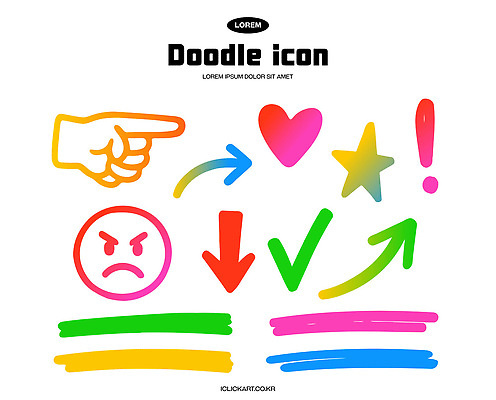 기호 디자인 감정 별 컬러 일러스트 그래픽 하트 즐거움 긍정 드로잉 부정 국내일러스트 AI파일 자연요소 모양 문자 컨셉 미술 파일형식 벡터