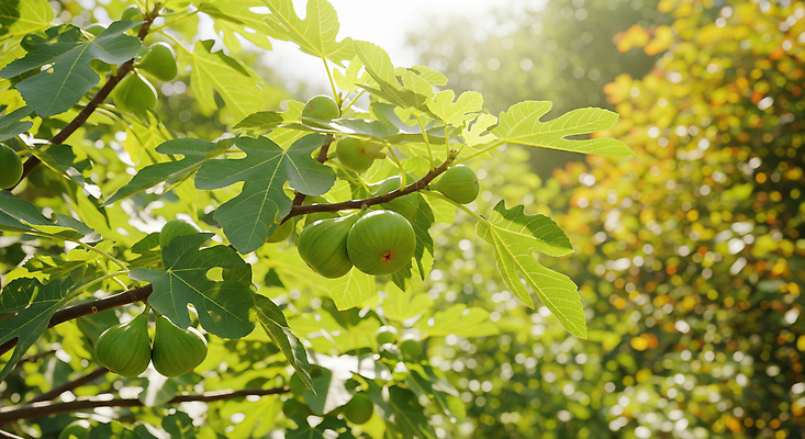 JPG 나무 편집이미지 계절 열매 잎 과일 자연 생명 풍경 초록색 여름 햇빛 촉촉함 수확 성장 무화과 편집실사 AI포토 AI콘텐츠 식물 컬러 농업 태양 젖음 CG 생태계 파일형식