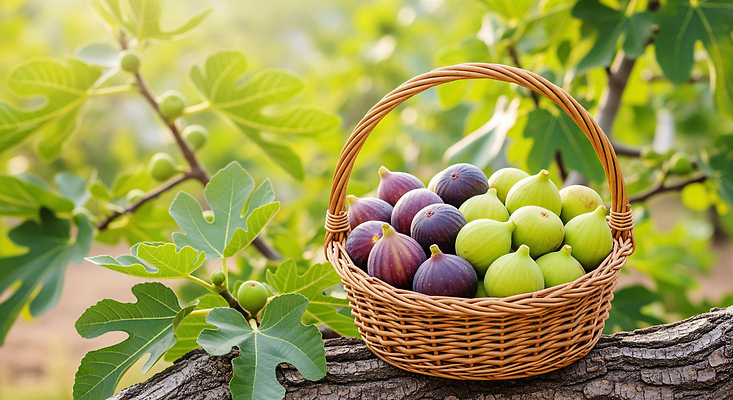JPG 나무 식물 편집이미지 음식 과일 자연 초록색 여름 햇빛 농장 바구니 수확 신선 맛 과수원 무화과 편집실사 AI포토 AI콘텐츠 계절 컬러 컨셉 농업 태양 CG 생태계 파일형식