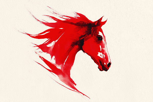 JPG 모양 예술 일러스트 수묵화 빨간색 표현 말_게임 그림 작품 예술가 강렬 상상력 색채 생동감 창작 디지털아트 국내일러스트 병오년 붉은말 AI일러스트 AI콘텐츠 컬러 미술 말_동물 파일형식 2026년