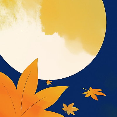 JPG 계절 단풍 낙엽 야경 일러스트 자연 밤하늘 하늘 바람 풍경 소풍 노란색 고요 보름달 가을 분위기 변화 달빛 뷰티풀 국내일러스트 AI일러스트 AI콘텐츠 자연요소 컬러 컨셉 잎 날씨 야외활동 달 야간 생태계 파일형식 풍경_경치