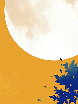 JPG 나무 실루엣 야경 일러스트 자연 밤하늘 하늘 나뭇잎 풍경 일상 빛 주황색 고요 보름달 가을 감성 조화 뷰티풀 상상력 국내일러스트 AI일러스트 AI콘텐츠 식물 계절 컬러 컨셉 잎 촬영기법 라이프 달 야간 생태계 파일형식 풍경_경치