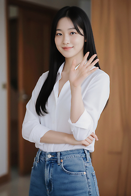 JPG 나무 편집이미지 여자 포즈 백그라운드 실내 미소 캐주얼 청춘 머리 청바지 길이 의료성형뷰티 스타일 편집실사 AI인물포토 AI콘텐츠 식물 옷 컨셉 바지 표정 사람 내부 신체부위 CG 파일형식 AI포토