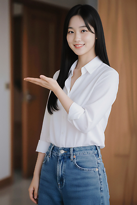 JPG 편집이미지 손 여자 포즈 직장 밝음 미소 사무실 햇빛 자유 청바지 분위기 단정 의료성형뷰티 스타일 편집실사 AI인물포토 AI콘텐츠 컨셉 회사 비즈니스 바지 표정 사람 신체부위 태양 CG 파일형식 AI포토