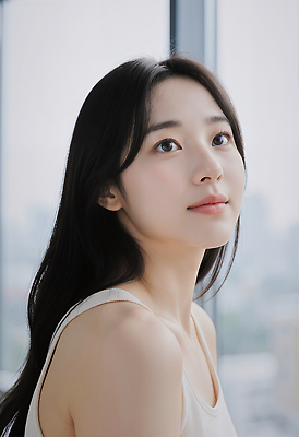 JPG 모델 편집이미지 여자 감정 창문 실내 도시풍경 표현 초상화 뷰티풀 의료성형뷰티 편집실사 AI인물포토 AI콘텐츠 사람 풍경 내부 도시 CG 그림 파일형식 AI포토