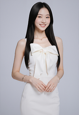 JPG 모델 편집이미지 긴머리 여자 패션 포즈 미소 웃음 카메라 촬영 매력적 뷰티풀 의료성형뷰티 스타일 편집실사 AI인물포토 AI콘텐츠 헤어스타일 컨셉 표정 사람 전자제품 CG 파일형식 AI포토