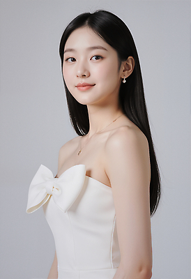 JPG 편집이미지 드레스 여자 패션 아시아 청춘 뷰티 머리 귀걸이 고요 매력적 흰색 의료성형뷰티 스타일 편집실사 AI인물포토 AI콘텐츠 옷 나라 컬러 컨셉 장신구 사람 신체부위 CG 파일형식 AI포토