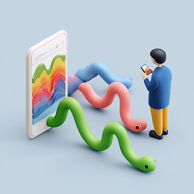 JPG 편집이미지 디자인 컬러 곡선 그래프 기술 사람 스마트폰 디지털 스크린 자료 정보 분석 창의성 편집3D AI컴퓨터그래픽 AI콘텐츠 선 컨셉 핸드폰 스마트기기 3D 파일형식