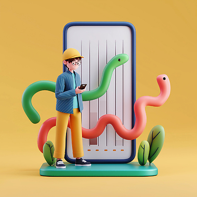 JPG 편집이미지 캐릭터 디자인 남자 선 컬러 모바일 사람 스마트폰 귀여움 디지털 기계 모던 장면 편집3D AI컴퓨터그래픽 AI콘텐츠 컨셉 핸드폰 스마트기기 3D 파일형식