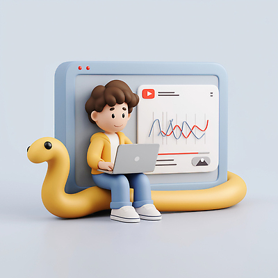 JPG 편집이미지 캐릭터 디자인 그래프 기술 사람 일상 컴퓨터 사무실 디지털 자료 작업 뱀 분석 창의성 편집3D AI컴퓨터그래픽 AI콘텐츠 컨셉 비즈니스 파충류 라이프 전자제품 3D 파일형식