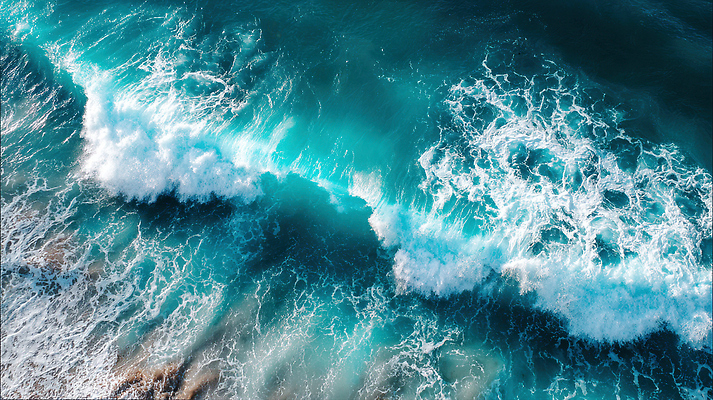 JPG 편집이미지 물결 파도 바다 자연 풍경 해변 여름 파란색 햇빛 평화 맑음 소리 수면 시원함 편집실사 AI포토 AI콘텐츠 계절 컬러 컨셉 날씨 물 태양 CG 생태계 파일형식