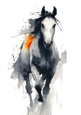 JPG 동물 디자인 예술 포즈 백그라운드 일러스트 모션 수채화 달리기 회색 에너지 표현 말_게임 강아지 그림 이미지 강렬 생동감 창작 국내일러스트 병오년 AI일러스트 AI콘텐츠 컬러 반려동물 개 파일형식 2026년