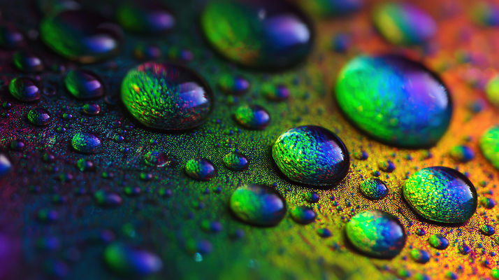 JPG 편집이미지 컬러 패턴 자연 표면 물 빛 반짝임 반사 물방울 화려 뷰티풀 편집실사 AI포토 AI콘텐츠 자연요소 컨셉 무늬 모션 CG 생태계 파일형식