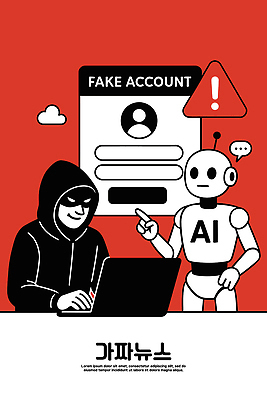인터넷 일러스트 기술 경고 컴퓨터 공격 로봇 해커 로그인 사이버범죄 소프트웨어 정보보호 프로그램 사용자 가짜뉴스 AI_인공지능 국내일러스트 AI파일 모션 전자제품 범죄 보호 파일형식 벡터