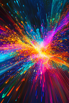 JPG 편집이미지 디자인 예술 컬러 백그라운드 패턴 추상 그래픽 빛 에너지 화려 폭발 이미지편집 AI컴퓨터그래픽 AI콘텐츠 컨셉 무늬 파일형식