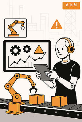 산업 일러스트 공장 기술 경고 모니터 자료 기계 제조 로봇 분석 시스템 팔 자동화 작업자 조작 국내일러스트 AI파일 컨셉 공업 신체부위 컴퓨터 파일형식 벡터