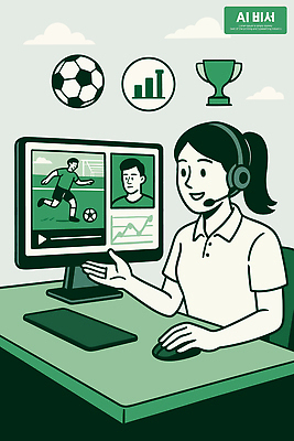 교육 스포츠 일러스트 통계 그래프 협력 운동선수 기술 대화 경기 컴퓨터 스크린 축구 자료 우승 감독 연습 분석 영상 전략 피드백 국내일러스트 AI파일 직업 컨셉 말하기 전자제품 구기 최고 파일형식 벡터