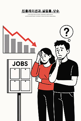 직업 산업 일러스트 통계 청년 경제 고통 작업 사회 변화 하락 실업 고민 걱정 기회 상승 일자리 계급 고용 인플레이션 국내일러스트 AI파일 감정 컨셉 비즈니스 성인 구직 공동체 채용 파일형식 벡터