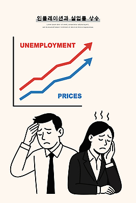 직업 일러스트 통계 그래프 스트레스 대화 경제 물가 직장인 사회 소비 실업 불안 고민 상승 문제 가치 불황 소득 현상 국내일러스트 AI파일 감정 컨셉 비즈니스 말하기 풍경 공동체 파일형식 벡터