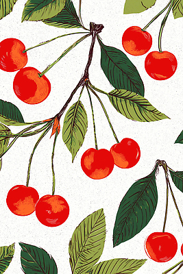 JPG 나무 식물 디자인 계절 열매 상징 백그라운드 잎 농업 과일 일러스트 자연 생명 가지 빨간색 초록색 수확 성장 체리 그림 원예 국내일러스트 AI일러스트 AI콘텐츠 산업 컬러 채소 취미 생태계 파일형식