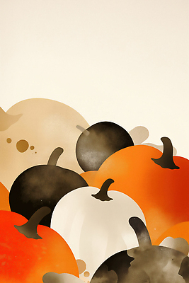 JPG 식물 디자인 계절 감정 예술 컬러 백그라운드 농업 일러스트 자연 호박 표면 따뜻함 검은색 수확 추수 흰색 그림 장면 조화 국내일러스트 AI일러스트 AI콘텐츠 산업 채소 생태계 파일형식