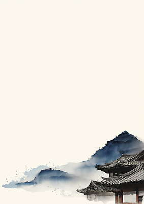 JPG 전통 공원 건축 문화 예술 여행 일러스트 자연 아침 산 한옥 한국 풍경 고요 안개 조화 산수화 뷰티풀 순간 국내일러스트 AI일러스트 AI콘텐츠 주간 한국전통 공공시설 아시아 고건축 날씨 동양화 생태계 파일형식