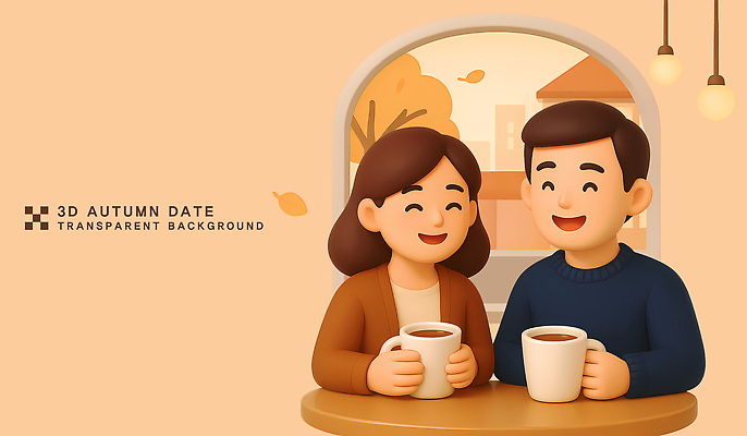 PSD 편집이미지 사계절 행복 커피 데이트 따뜻함 대화 사랑 웃음 풍경 이벤트 일상 친구 카페 가을 편집3D 계절 감정 음료 관계 표정 말하기 라이프 3D 상점 파일형식