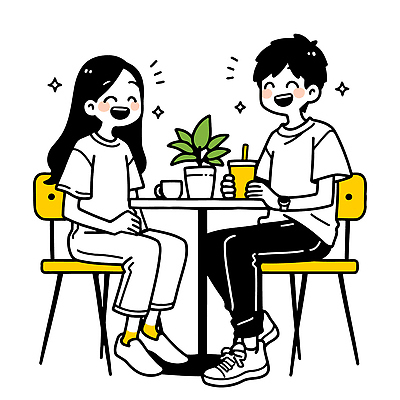 식물 디자인 커플 행복 음료 일러스트 탁자 대화 웃음 취미 여름 친구 청춘 카페 만남 편안함 즐거움 소통 카페인 국내일러스트 AI파일 계절 감정 가구 컨셉 관계 표정 말하기 상점 감각 파일형식 벡터