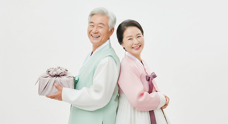 JPG 편집이미지 전통 기념일 노년 행복 문화 가족 관계 결혼식 한국 사랑 미소 추석 노부부 한복 화합 뷰티풀 의료성형뷰티 편집실사 AI인물포토 AI콘텐츠 한국전통 부부 명절 감정 아시아 결혼 표정 이벤트 성인 전통의상 CG 파일형식 AI포토