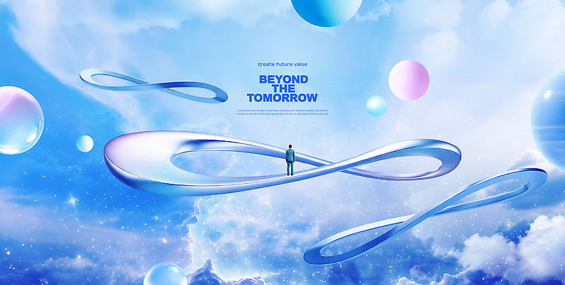 PSD 구름 편집이미지 남자 상징 비즈니스 하늘 추상 미래 창조 희망 꿈 비전 가치 가능 무한 영감 이미지편집 자연요소 감정 컨셉 무늬 사람 파일형식