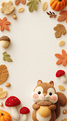 JPG 식물 동물 편집이미지 잎 자연 장식 소풍 귀여움 버섯 가을 오브젝트 다람쥐 심플 수공예 색감 아기자기 편집실사 AI컴퓨터그래픽 AI콘텐츠 계절 컨셉 야외활동 설치류 공예 CG 생태계 파일형식