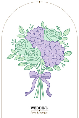 디자인 꽃 리본 컬러 꽃다발 부케 결혼 일러스트 결혼식 이벤트 장식 장미 아치 화사함 수국 조화 플로리스트 스타일 국내일러스트 AI파일 식물 직업 컨셉 파일형식 벡터