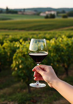 JPG 편집이미지 손 음료 포도 주류 풍경 여름 햇빛 농장 와인 레드와인 고객 즐거움 포도밭 보르도 의료성형뷰티 미각 와인축제 편집실사 AI인물포토 AI콘텐츠 계절 감정 밭 농업 과일 신체부위 태양 축제 감각 CG 파일형식 AI포토