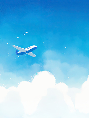 JPG 구름 컬러 여행 일러스트 자연 조류 하늘 비행기 안전 풍경 공중 파란색 맑음 자유 비행 표현 고도 항공 상쾌 국내일러스트 AI일러스트 AI콘텐츠 자연요소 동물 감정 컨셉 항공교통 날씨 대중교통 생태계 파일형식