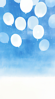 JPG 구름 컬러 백그라운드 일러스트 상상 하늘 날씨 이벤트 장식 평화 축제 기쁨 꿈 자유 흰색 분위기 즐거움 풍선 뷰티풀 차분 국내일러스트 AI일러스트 AI콘텐츠 자연요소 감정 컨셉 파일형식