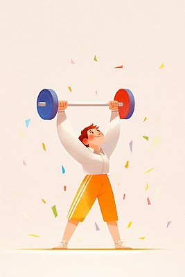 JPG 기념일 어린이 스포츠 일러스트 모션 성공 웃음 소년 운동 축제 힘 기쁨 도전 화려 역기 장애물 즐거움 노력 국내일러스트 AI일러스트 AI콘텐츠 남자 감정 컨셉 표정 건강 사람 이벤트 파일형식