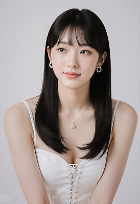 JPG 편집이미지 헤어스타일 여자 패션 포즈 목걸이 미소 카메라 귀걸이 촬영 우아함 보석 뷰티풀 의료성형뷰티 스타일 편집실사 AI인물포토 AI콘텐츠 컨셉 장신구 표정 사람 전자제품 광석 CG 파일형식 AI포토