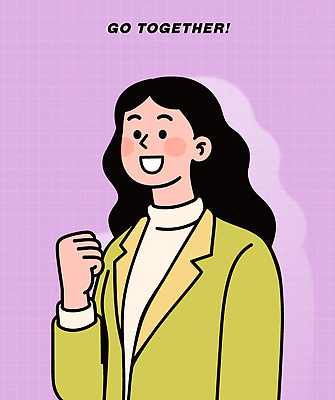 손 여자 행복 분홍색 일러스트 모션 함께함 표정 밝음 미소 사람 청년 재킷 기쁨 에너지 표현 분위기 긍정적 뷰티풀 순간 스타일 국내일러스트 AI파일 감정 컬러 컨셉 성인 신체부위 외투 파일형식 벡터