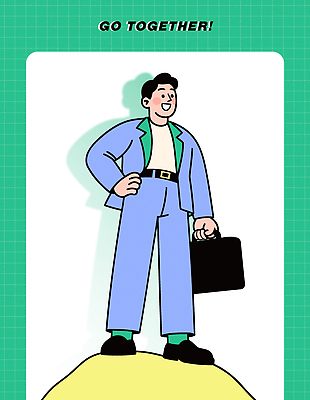 캐릭터 옷 남자 서류가방 일러스트 회사 비즈니스 모션 회의 미소 정장 청년 일상 사무실 표현 업무 자신감 전문직 모던 멋 밝은색 스타일 국내일러스트 AI파일 직업 감정 가방 표정 사람 성인 라이프 작업 파일형식 벡터