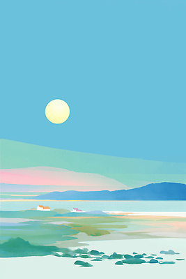 JPG 여유 바다 컬러 여행 일러스트 자연 하늘 산 주택 풍경 일상 강 태양 평화 일출 고요 일몰 저녁 조화 뷰티풀 풍경화 국내일러스트 AI일러스트 AI콘텐츠 자연요소 감정 컨셉 건물 라이프 노을 야간 그림 생태계 파일형식