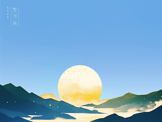 PSD 호수 여유 여행 일러스트 자연 하늘 아침 산 풍경 여름 태양 평화 일출 고요 그림 조화 뷰티풀 청명 풍요 국내일러스트 주간 자연요소 계절 감정 컨셉 노을 생태계 파일형식