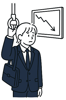 남자 감정 상징 이동 일러스트 사업가 스트레스 한국 손잡이 정장 경제 분위기 변화 시장 전철 하락 출퇴근 서류판 우울감 국내일러스트 AI파일 직업 옷 아시아 육상교통 컨셉 비즈니스 대중교통 사람 사무용품 파일형식 벡터