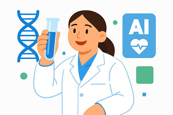 일러스트 의학 아이디어 기술 건강 실험 자료 교양 실험복 체험 발전 실험실 DNA 과학자 분석 시험관 혁명 생명과학 AI_인공지능 국내일러스트 AI파일 직업 과학 컨셉 실험기구 가운 생명공학 학자 파일형식 벡터