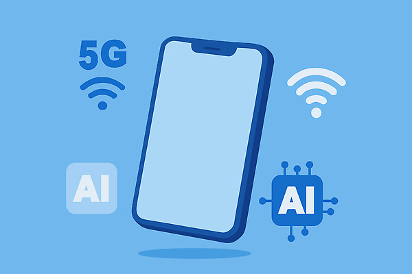 일러스트 통신 미래 기술 그래픽 전자제품 스마트폰 디지털 자료 장비 정보 연결 스마트 혁명 소프트웨어 하드웨어 5G AI_인공지능 국내일러스트 AI파일 컨셉 IT 핸드폰 스마트기기 컴퓨터 파일형식 벡터