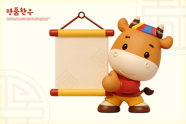 PSD 편집이미지 캐릭터 디자인 컬러 백그라운드 손가락 3D캐릭터 미소 장식 귀여움 표현 소 즐거움 그림 한우 소캐릭터 창작 편집3D 손 감정 동물캐릭터 컨셉 포유류 표정 3D 소고기 파일형식