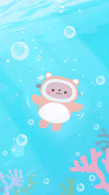 JPG 동물 캐릭터 수영복 바다 컬러 백그라운드 일러스트 물 평화 귀여움 수중 수영 탐험 산호초 수조 즐거움 버블 경관 국내일러스트 AI일러스트 AI콘텐츠 자연요소 옷 감정 컨셉 풍경 수상스포츠 수중식물 파일형식