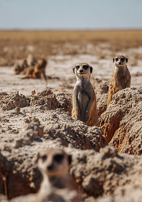 JPG 동물 편집이미지 모션 자연 햇빛 땅 경계 생태계 서식지 미어캣 평원 생존 편집실사 AI포토 AI콘텐츠 태양 CG 파일형식