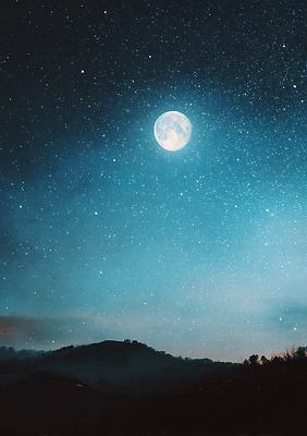 JPG 편집이미지 별 자연 밤하늘 하늘 풍경 빛 우주 고요 별자리 달 밤 언덕 별빛 성운 뷰티풀 이미지편집 AI컴퓨터그래픽 AI콘텐츠 자연요소 견과류 야간 생태계 파일형식