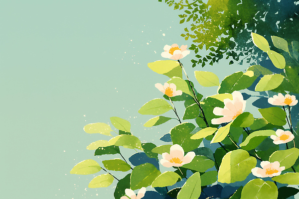 JPG 식물 디자인 꽃 행복 감정 예술 컬러 백그라운드 잎 일러스트 자연 풍경 여름 부드러움 화사함 조화 뷰티풀 상상력 색감 국내일러스트 AI일러스트 AI콘텐츠 계절 컨셉 감각 생태계 파일형식